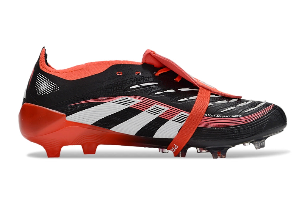 Adidas Predator Elite Fold-Over Tongue FG 'Moments' – Black/Red Limited Edition