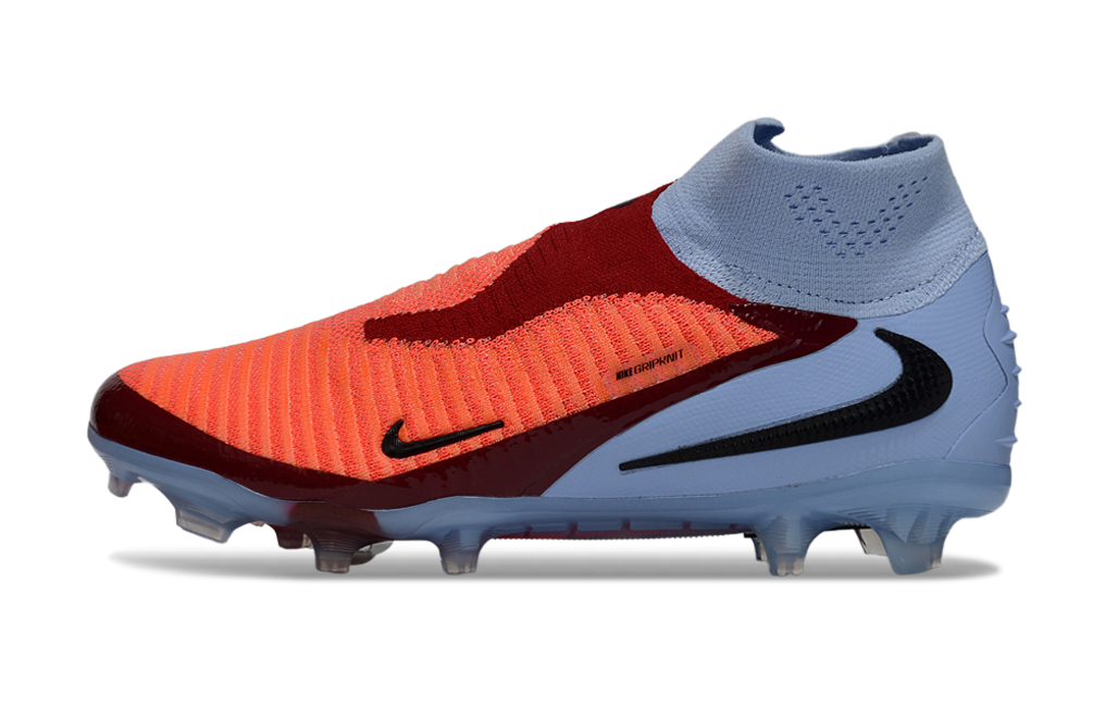 Nike Phantom 6 High Ankle Elite FG Blue & Red Football Boots.
