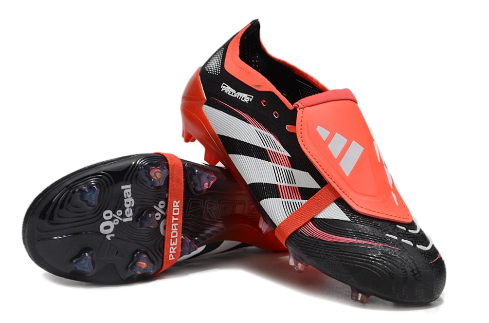 Adidas Predator Elite Fold-Over Tongue FG 'Moments' – Black/Red Limited Edition