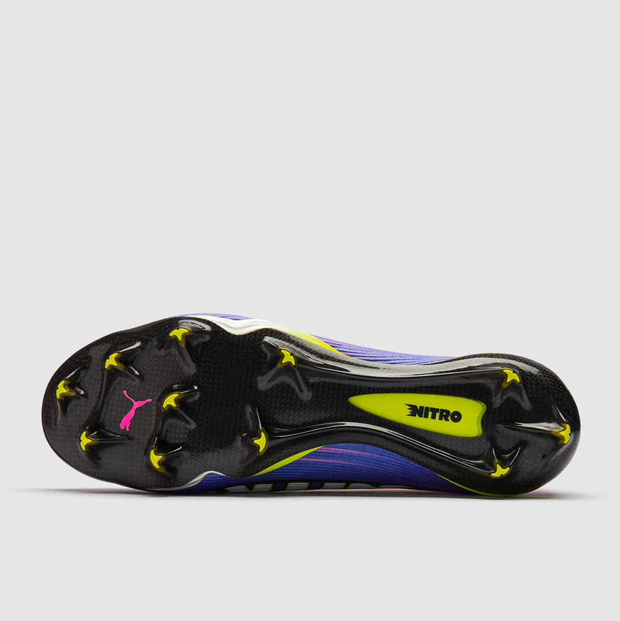 PUMA Ultra 6 Carbon Nitro FG Football Boots – Ultra Blue & Luminous Pink Elite Speed Soccer Cleats