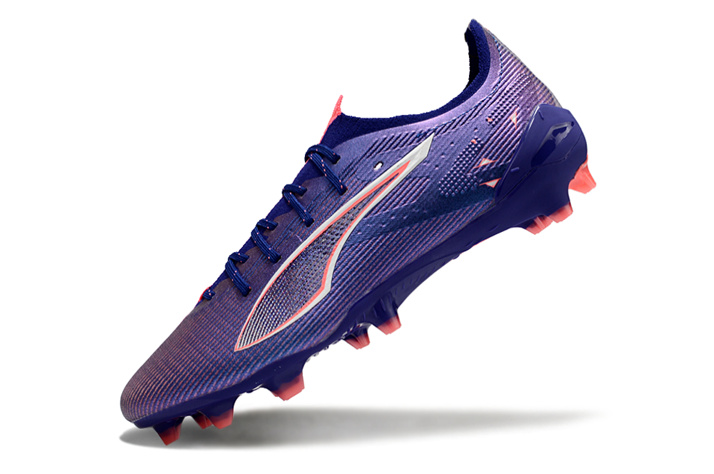 PUMA Ultra 5 Ultimate FG Football Boots – Lapis Lazuli, Puma White & Sunset Glow Speed Cleats