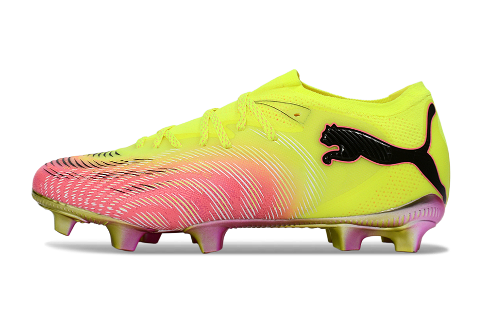 PUMA FUTURE 8 Ultimate FG Football Boots – Yellow Alert & Pink Elite Soccer Cleats