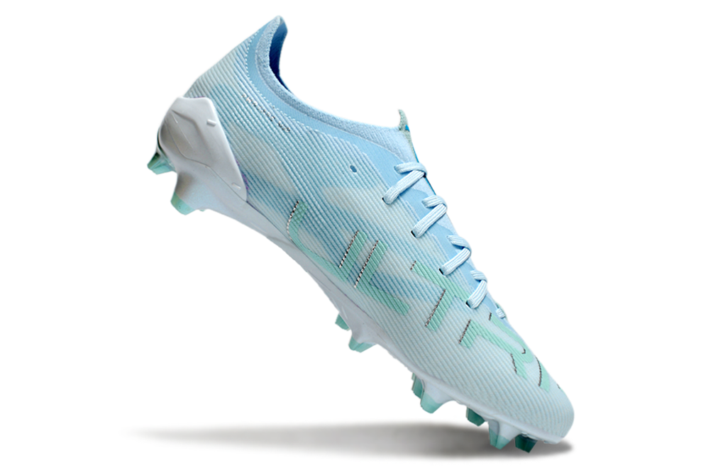 PUMA Ultra 5 Ultimate FG Football Boots – Icy Blue & White Elite Speed Cleats