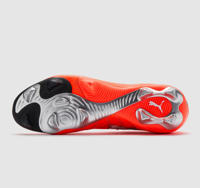 PUMA Future 9 Ultimate FG Football Boots – Glowing Red & Metallic Silver Elite Soccer Cleats