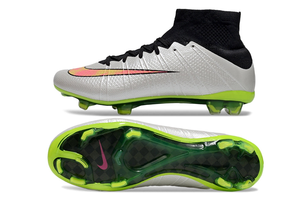 Nike Mercurial Superfly 4 'Shine Through' FG – White/Volt/Pink