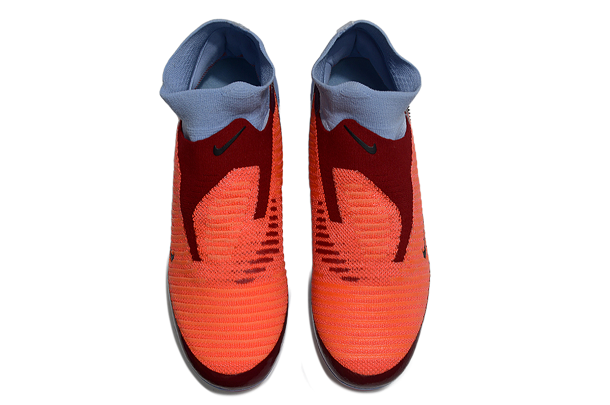 Nike Phantom 6 High Ankle Elite FG Blue & Red Football Boots.