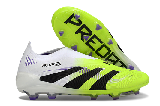 Adidas Predator Elite Laceless FG Football Boots – Green & White Edition