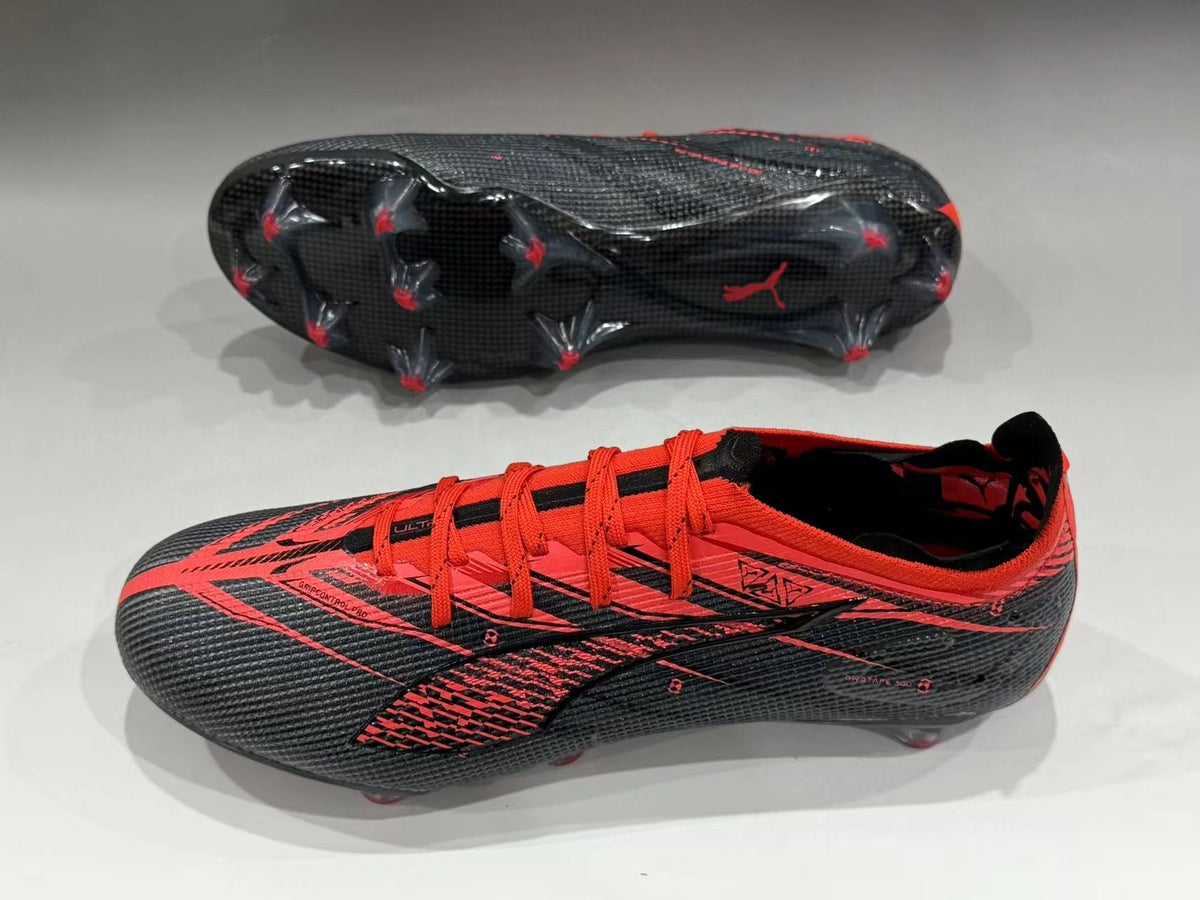 Puma Ultra 5 Carbon SE FG Speed Boots – Black/Red