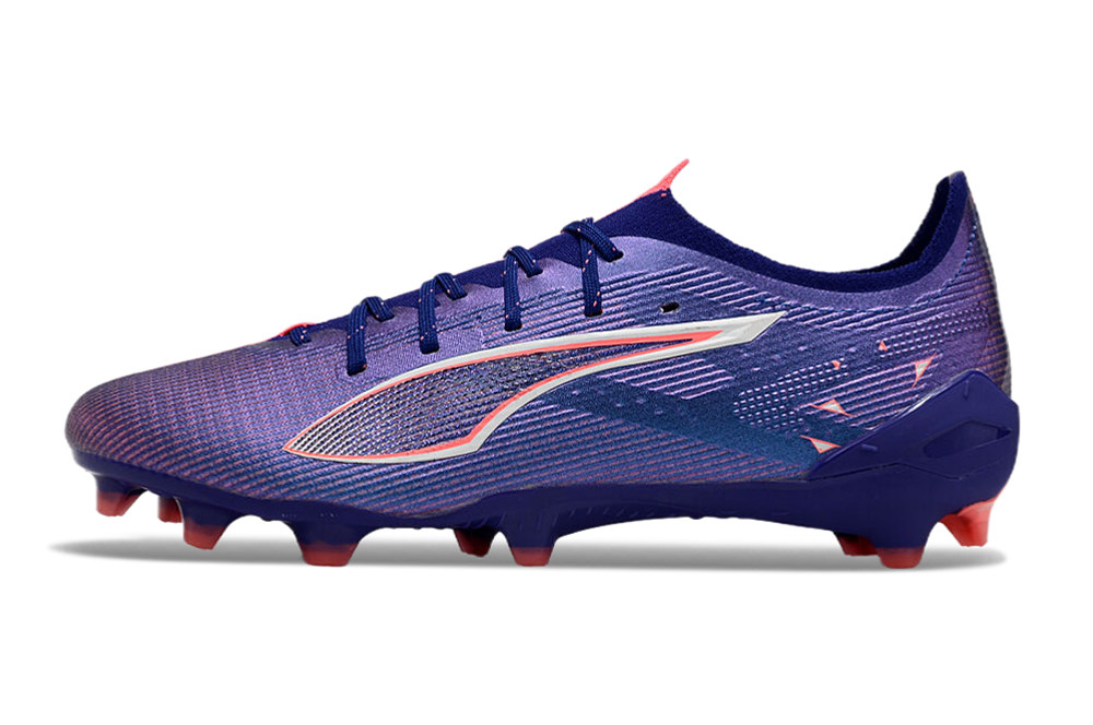 PUMA Ultra 5 Ultimate FG Football Boots – Lapis Lazuli, Puma White & Sunset Glow Speed Cleats