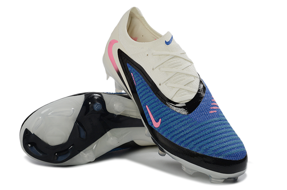 Nike Phantom 6 Low Elite FG Football Boots – White/Blue/Pink