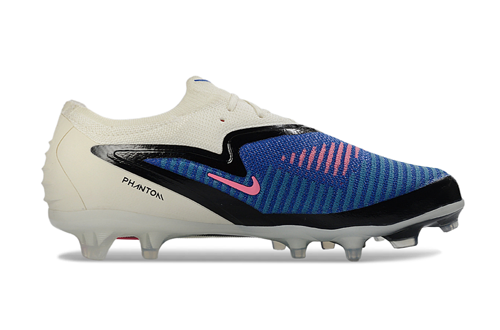 Nike Phantom 6 Low Elite FG Football Boots – White/Blue/Pink
