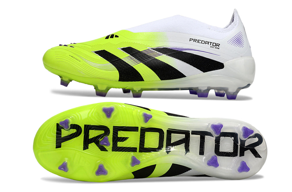 Adidas Predator Elite Laceless FG Football Boots – Green & White Edition