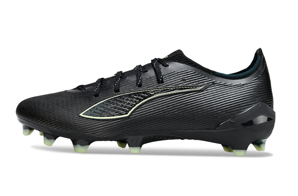 PUMA Ultra 6 Ultimate FG Football Boots – Black & Green Elite Firm Ground Soccer Cleats