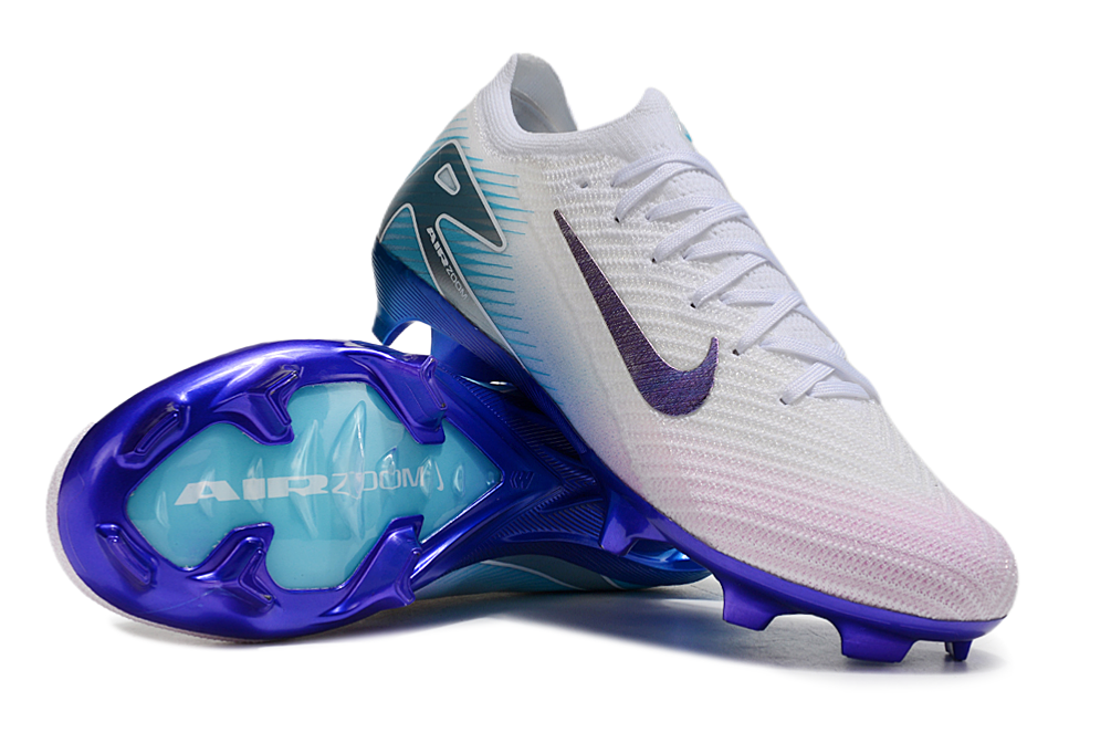 Nike Air Zoom Mercurial Vapor 16 Elite FG Chromatic Football Boots – White/Multicolor Low-Cut Speed Edition