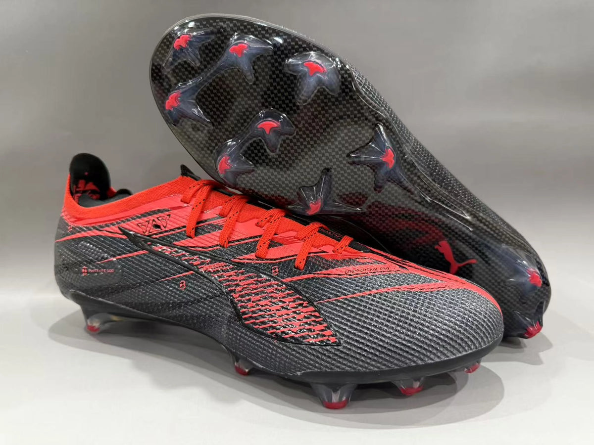 Puma Ultra 5 Carbon SE FG Speed Boots – Black/Red