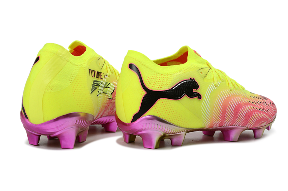 PUMA FUTURE 8 Ultimate FG Football Boots – Yellow Alert & Pink Elite Soccer Cleats