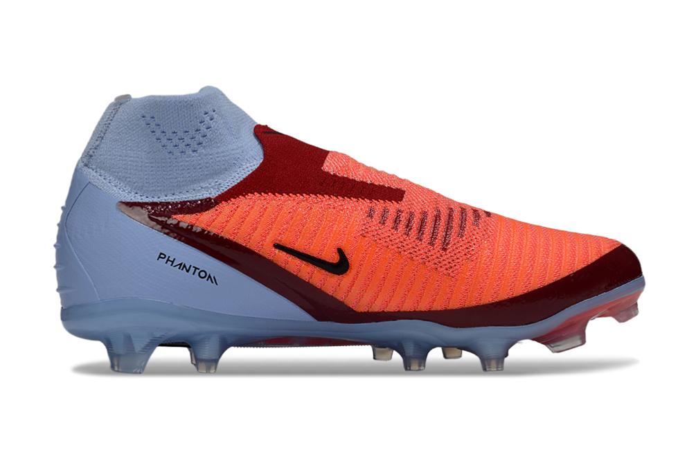 Nike Phantom 6 High Ankle Elite FG Blue & Red Football Boots.