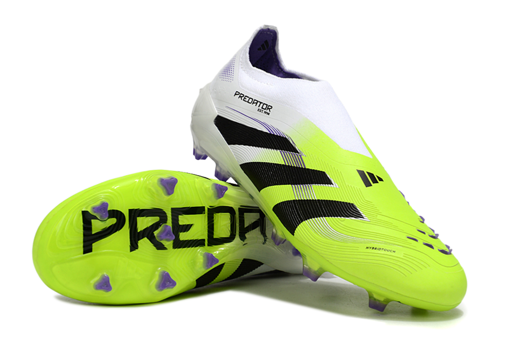 Adidas Predator Elite Laceless FG Football Boots – Green & White Edition