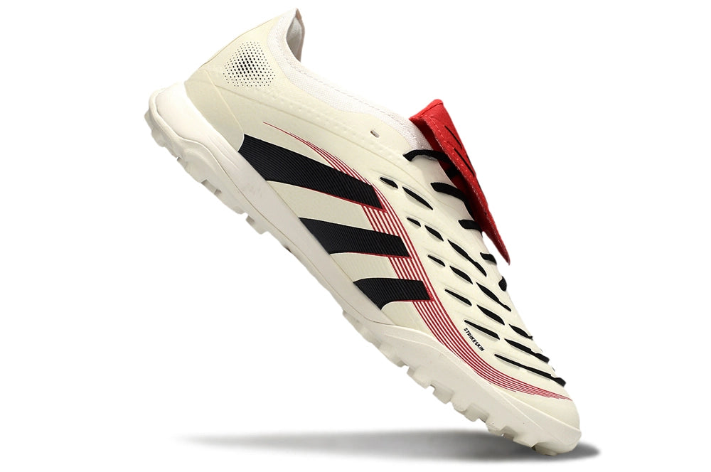 Adidas Predator League Fold-Over Tongue TF Turf Boots – White/Red