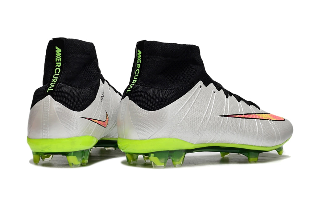 Nike Mercurial Superfly 4 'Shine Through' FG – White/Volt/Pink