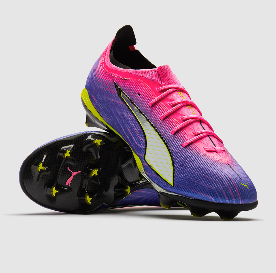 PUMA Ultra 6 Carbon Nitro FG Football Boots – Ultra Blue & Luminous Pink Elite Speed Soccer Cleats