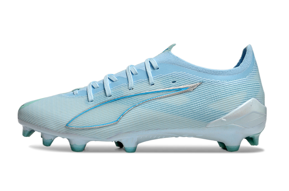 PUMA Ultra 5 Ultimate FG Football Boots – Icy Blue & White Elite Speed Cleats