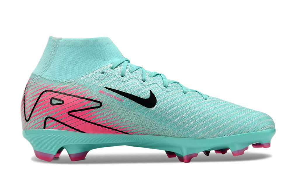 Nike Air Zoom Mercurial Superfly 10 Elite FG Football Boots – Azul Rosa High-Top Speed Edition