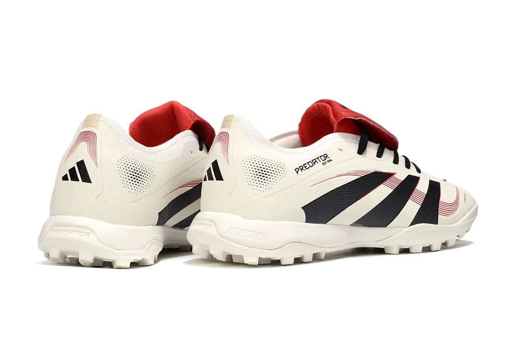 Adidas Predator League Fold-Over Tongue TF Turf Boots – White/Red